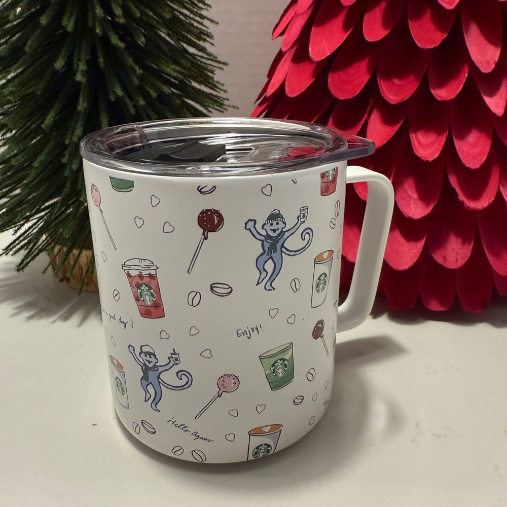 Roller Rabbit X Starbucks 12oz Stainless Steel Travel Holiday Cup 2025 NEW MIIR